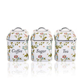 Laura Ashley Elveden Canister Set of 3 White