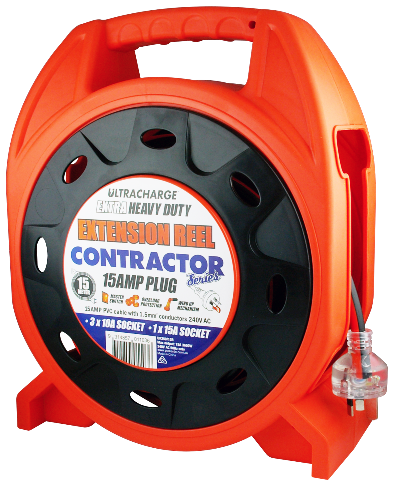 ULTRACHARGE 15M CONTRACTOR 15A EXTENSION REEL