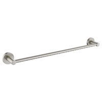 Ideal Single Towel Rail Brushed Nickel