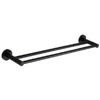 Ideal Double Towel Rail Black