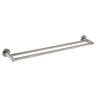 Ideal Double Towel Rail Brushed Nickel