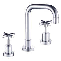 Cross Basin Set Chrome