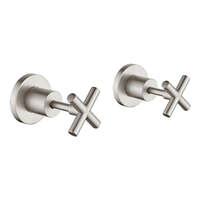 Cross Wall Top Assemblies Brushed Nickel