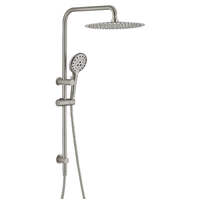 Ideal Shower System With Rail Brushed Nickel