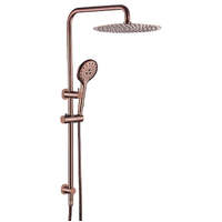 Ideal Shower System With Rail Rose Gold