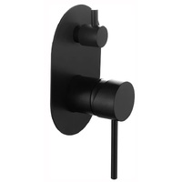 Ideal Wall Mixer With Diverter Black