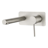 Ideal Wall Mixer With Outlet Brushed Nickel