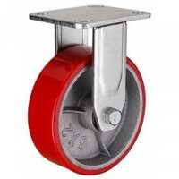 4" Heavy Duty Polyurethane Wheel Caster Fixed