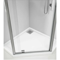 Stonelite ECO Shower Base Neo Corner 1000 x 1000 Rear Outlet