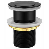 Push Plug Waste 32mm Black