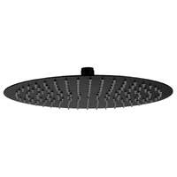 Stainless Steel Shower Head Round 300mm x 2mm Black