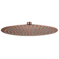 Stainless Steel Shower Head Round 300mm x 2mm Rose Gold