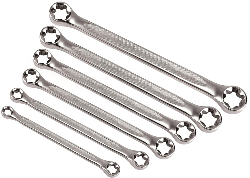 Ampro 6 Piece E-Torx Double Ring Wrench Set (E6-E24) T43121