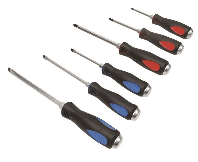 Ampro 6 Piece Screwdriver Set Slotted & Phillips T32188