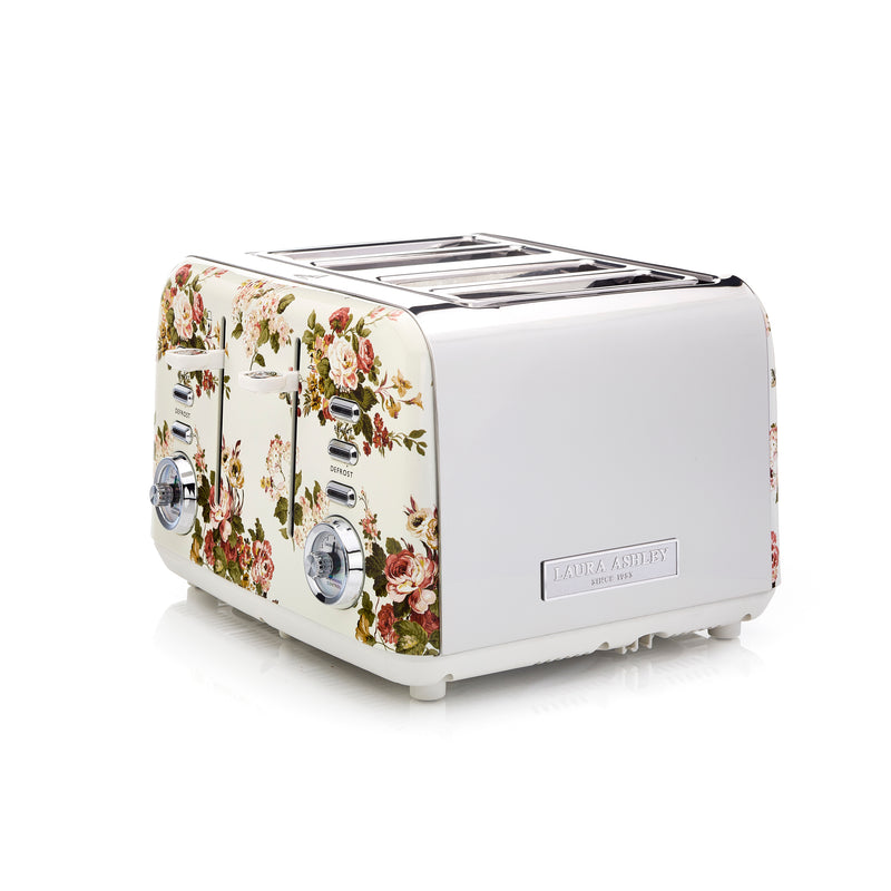 Laura Ashley 1.7L Jug Kettle and 4 Slice Toaster Combo Rosemore