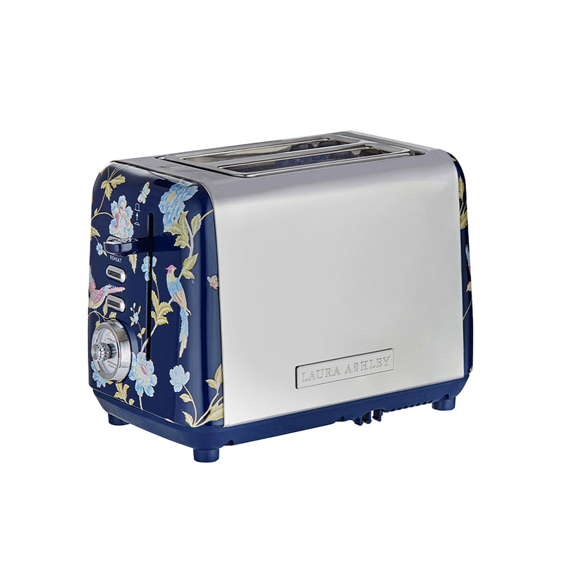 Laura Ashley Elveden 2 Slice Toaster Navy Blue SBT582BS