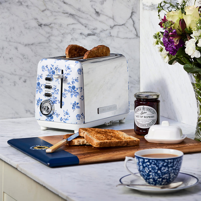 Laura Ashley 1.7L Jug Kettle and 2 Slice Toaster Combo China Rose