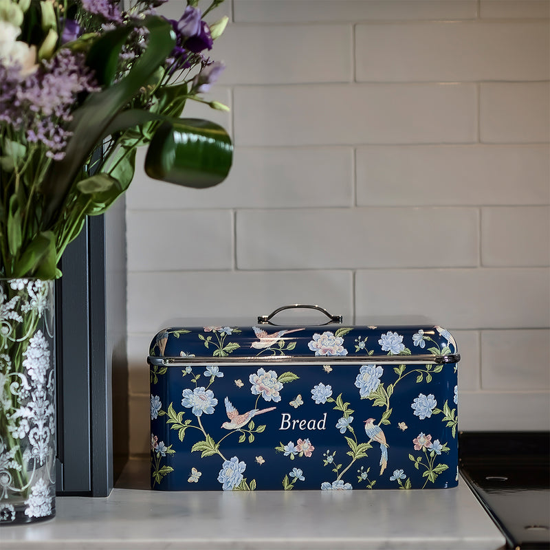 Laura Ashley Elveden Bread Bin Navy