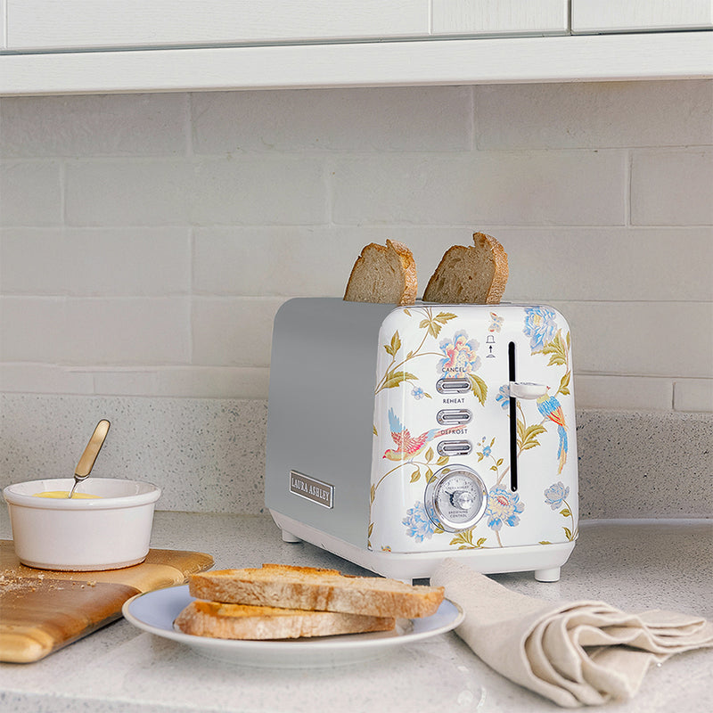 Laura Ashley Elveden 2 Slice Toaster White SBT582WS