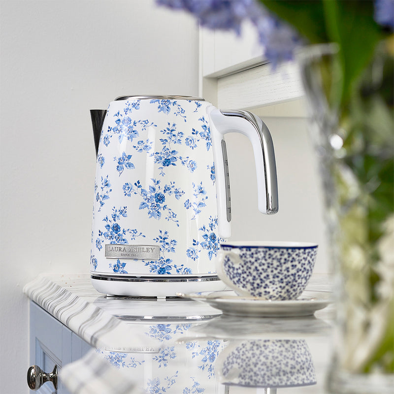Laura Ashley 1.7L Jug Kettle and 2 Slice Toaster Combo China Rose