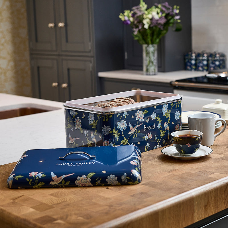 Laura Ashley Elveden Bread Bin Navy