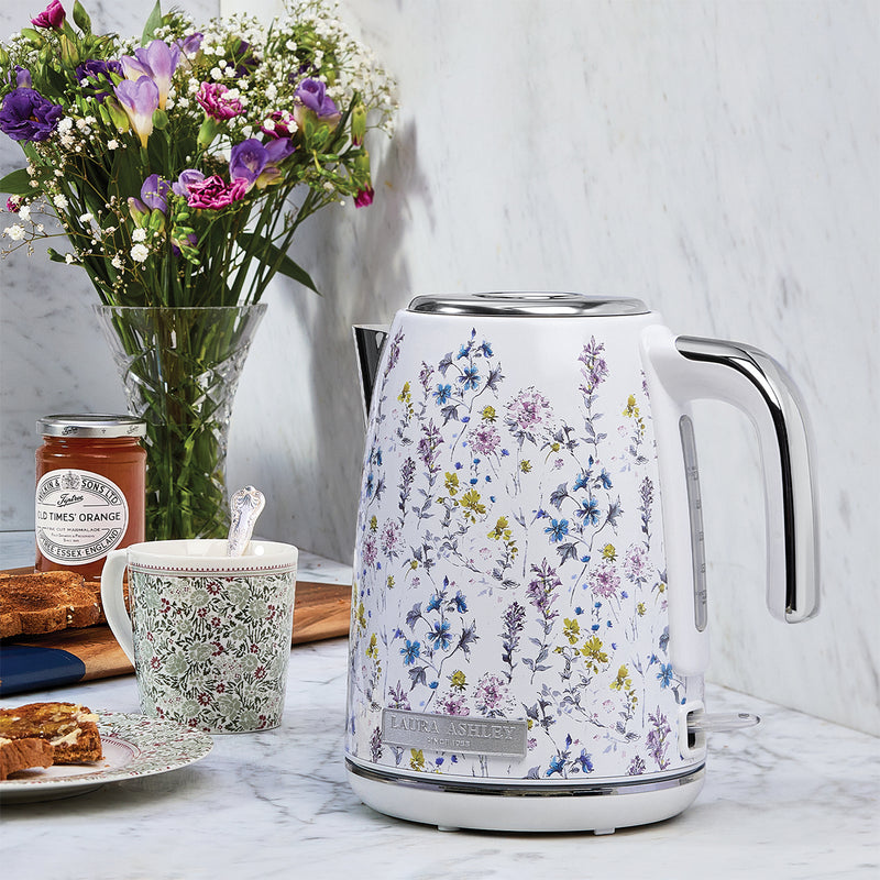Laura Ashley 1.7L Jug Kettle and 4 Slice Toaster Combo Wild Meadow