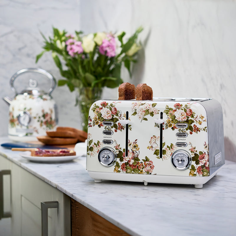 Laura Ashley 4 Slice Toaster Rosemore LAT4ROM