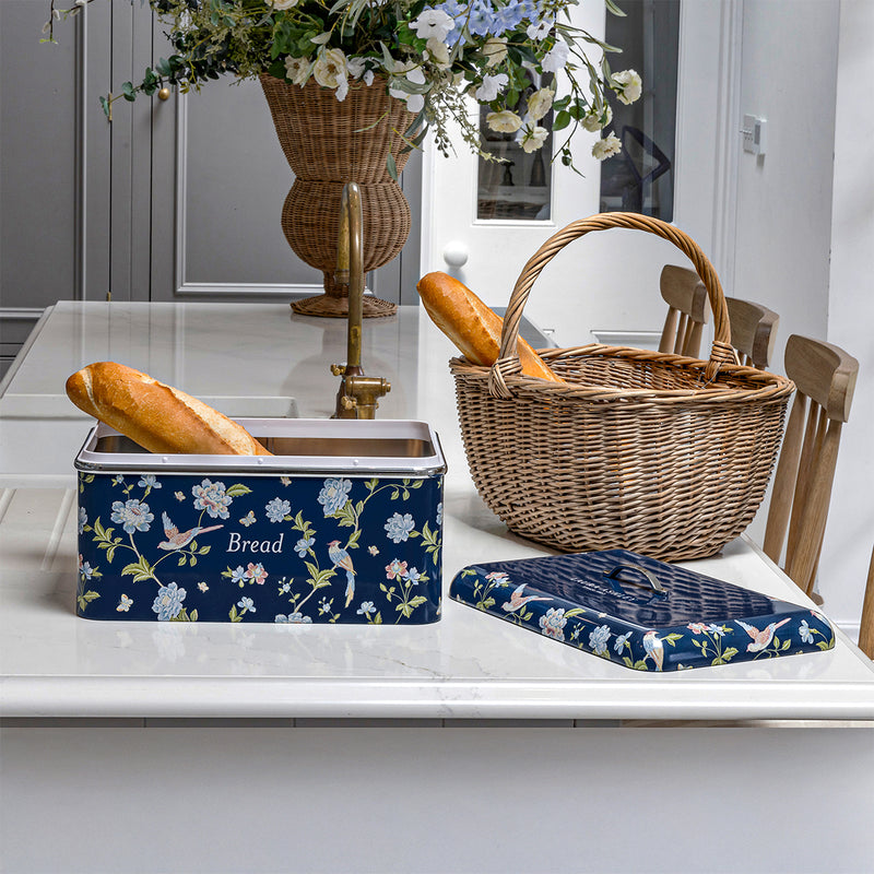 Laura Ashley Elveden Bread Bin Navy