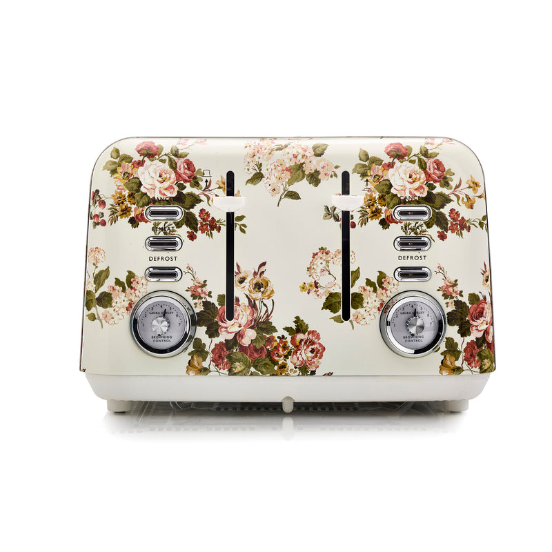 Laura Ashley 1.7L Jug Kettle and 4 Slice Toaster Combo Rosemore