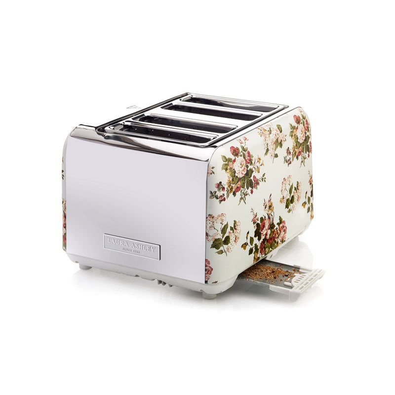 Laura Ashley 1.7L Jug Kettle and 4 Slice Toaster Combo Rosemore