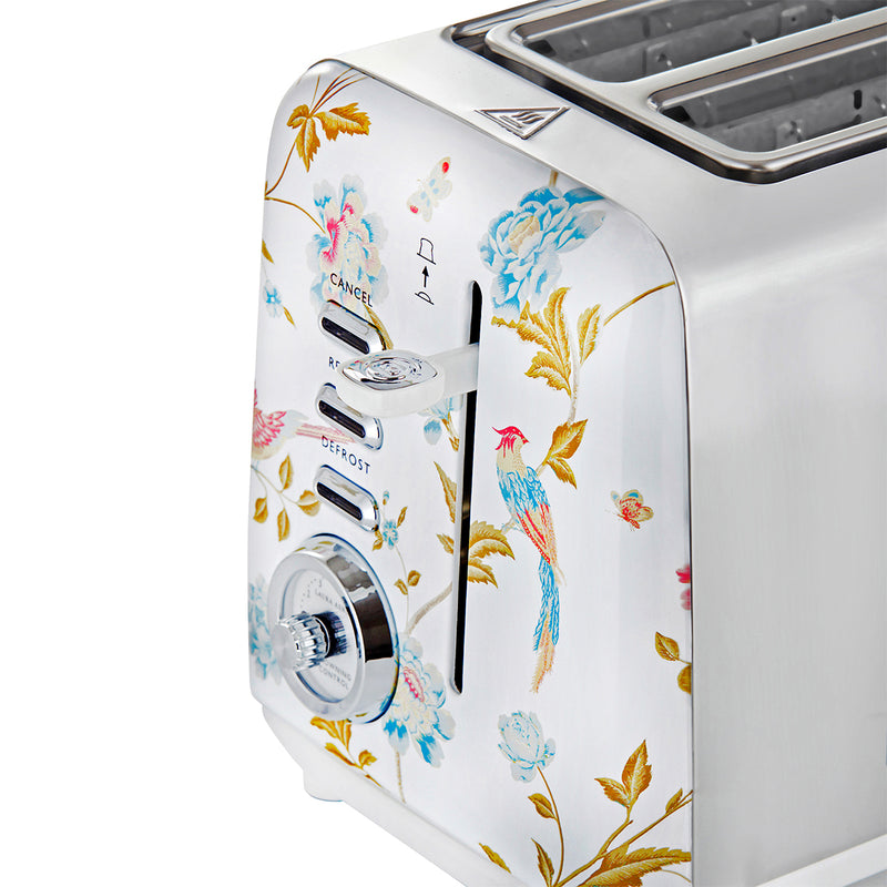 Laura Ashley Elveden 2 Slice Toaster White SBT582WS