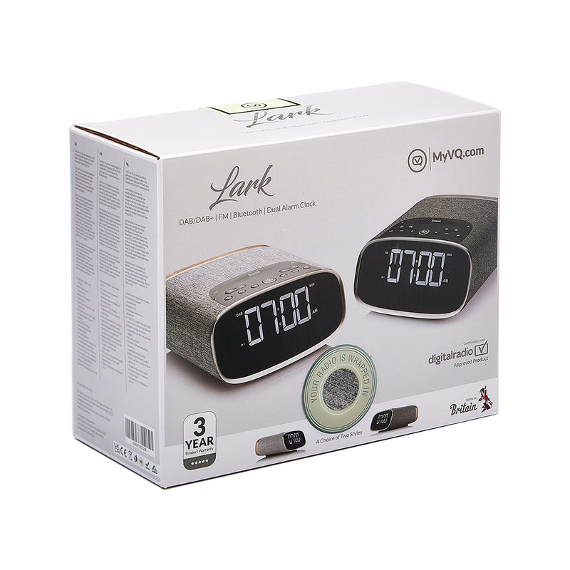 VQ Lark DAB+ Clock Radio Oak