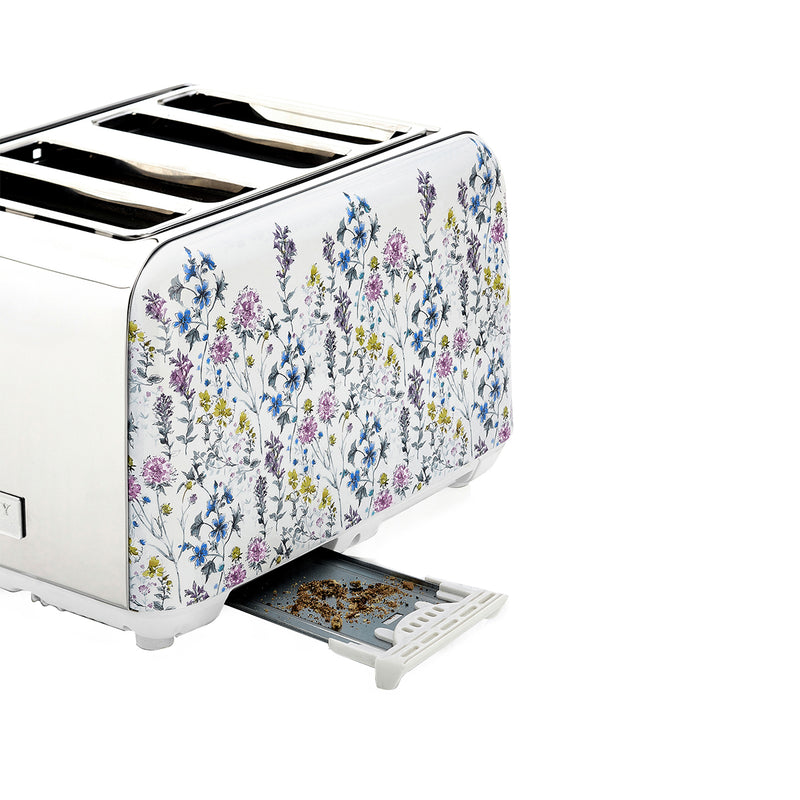 Laura Ashley 1.7L Jug Kettle and 4 Slice Toaster Combo Wild Meadow