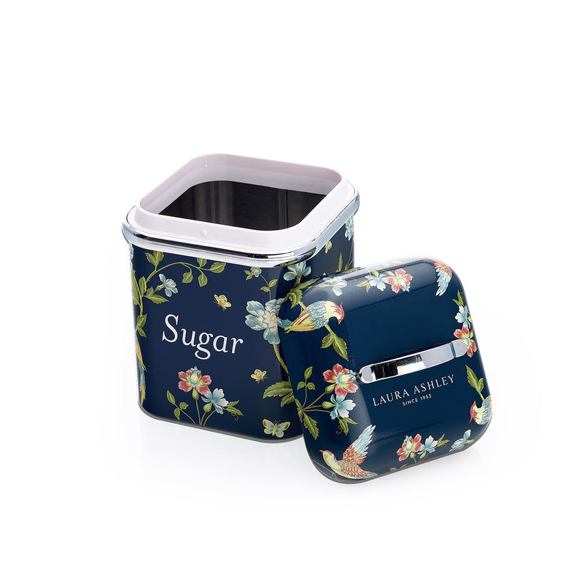 Laura Ashley Elveden Canister Set of 3 Navy Blue