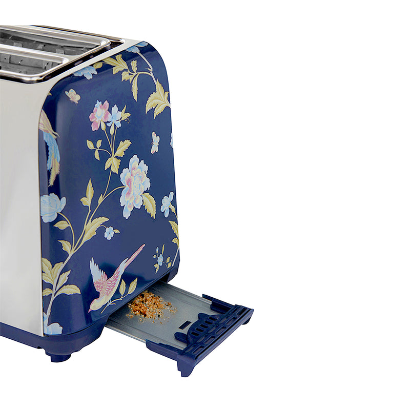Laura Ashley Elveden 2 Slice Toaster Navy Blue SBT582BS
