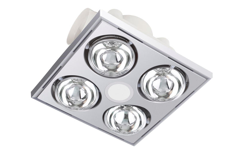 Heller White 3 In 1 Bathroom Exhaust with LED Light HBH4W