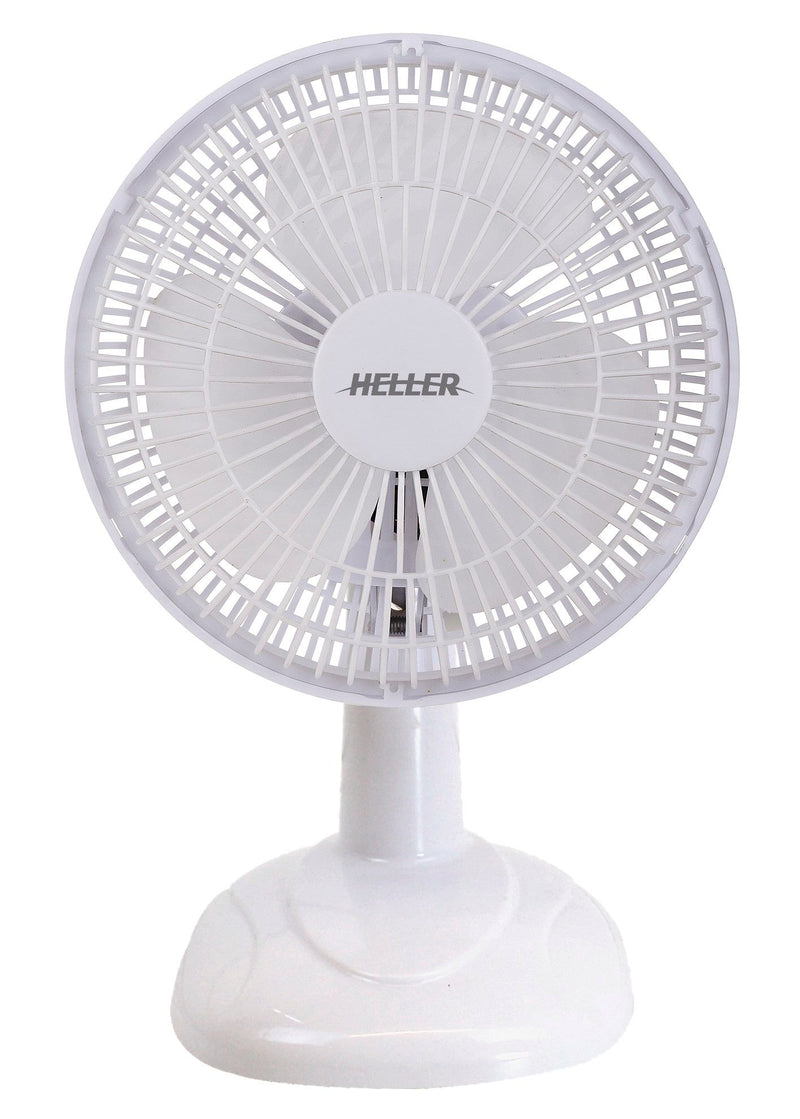 Heller 15cm White Desk Fan HHDF15SG