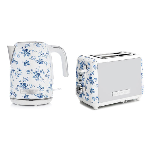 Laura Ashley 1.7L Jug Kettle and 2 Slice Toaster Combo China Rose