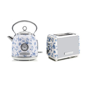 Laura Ashley China Rose 1.7L dome kettle and 2 slice toaster set