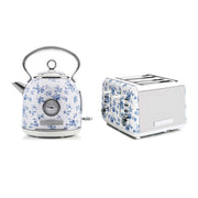 Laura Ashley China Rose 1.7L dome kettle and 4 slice toaster set