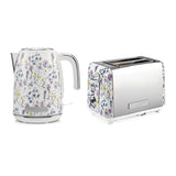 Laura Ashley 1.7L Jug Kettle and 2 Slice Toaster Combo Wild Meadow
