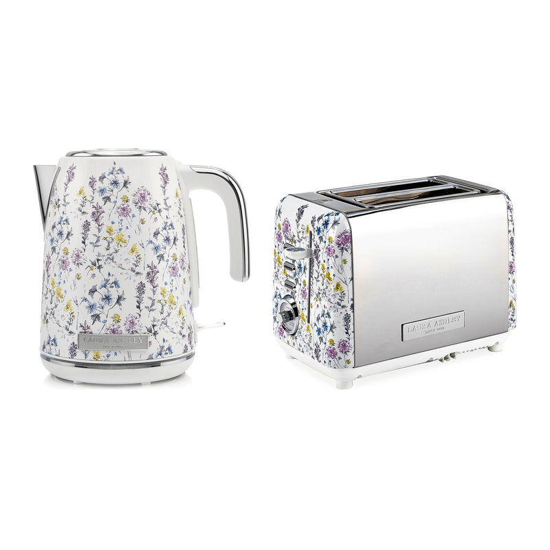 Laura Ashley 1.7L Jug Kettle and 2 Slice Toaster Combo Wild Meadow