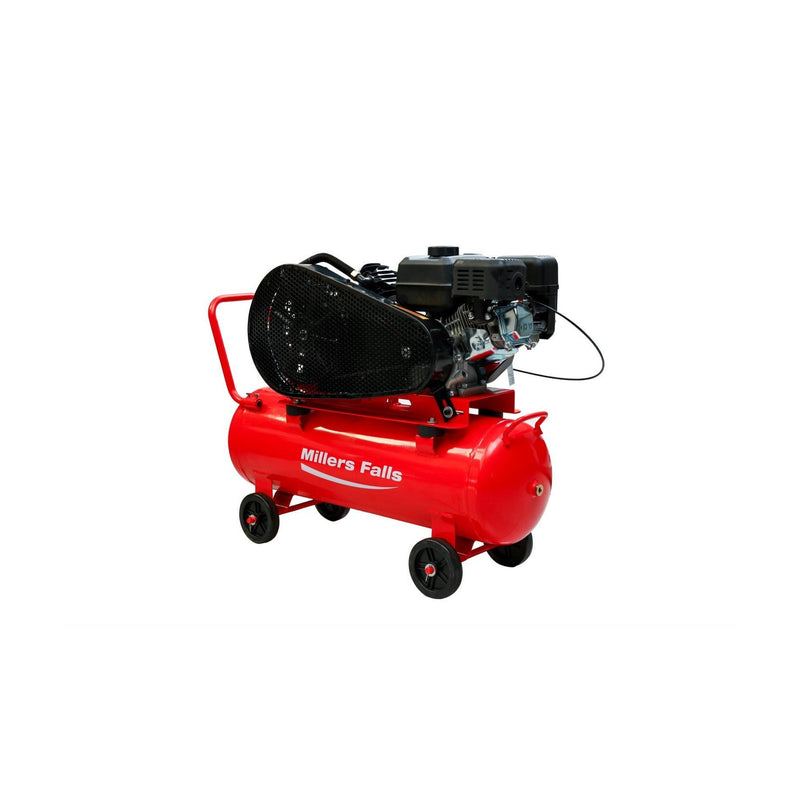 Millers Falls 7.5HP 70L 2 Cylinder Belt Drive Petrol Air Compressor — image 2