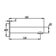 Ideal Bath Outlet 150mm Chrome — image 2