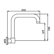 Ideal Swivel Wall Outlet Chrome — image 2