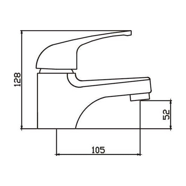 Demos Basin Mixer Chrome — image 2
