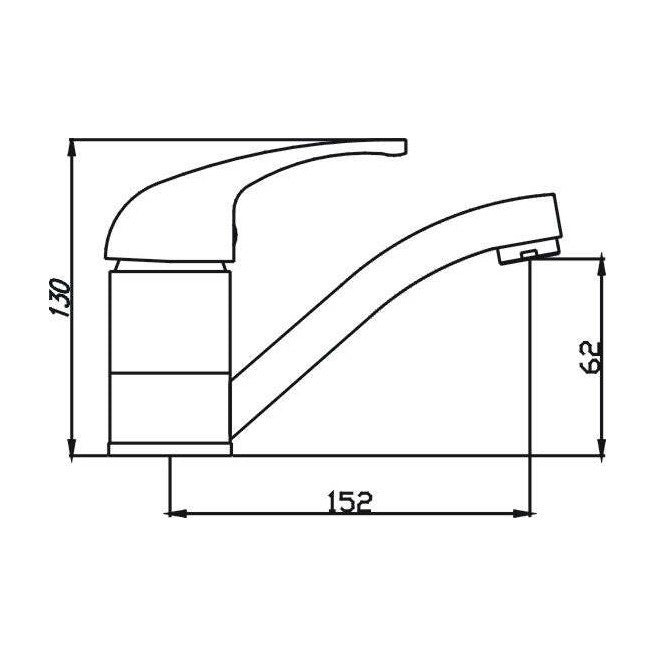 Demos Basin Mixer Chrome — image 2