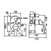Demos Wall Mixer With Diverter — image 2