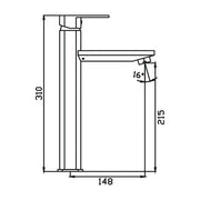 Elegant High Basin Mixer Black — image 2