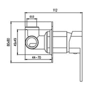 Elegant Wall Mixer Chrome EGW1 — image 2